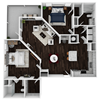 B3 - 1279sf Floor Plan B3 - 1279sf Floor Plan at Artesia Big Creek, Alpharetta